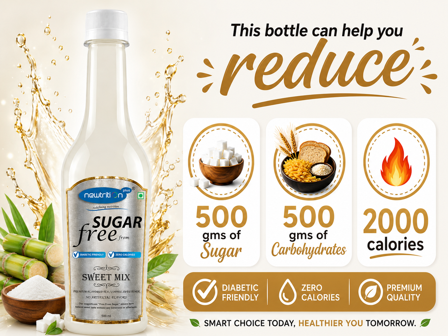 Sweet Mix Zero Calorie Liquid Sweetener for Tea & Coffee