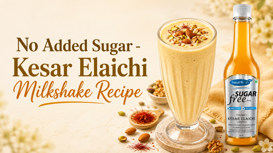 No Added Sugar - Kesar Elaichi  Dryfruit Milkshake Recipe