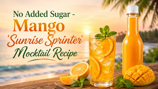 No Added Sugar – Mango Sunset Sprinter Mocktail Recipe