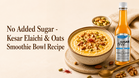 No Added Sugar - Kesar Elaichi & Oats Smoothie Bowl Recipe