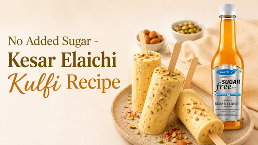 No Added Sugar - Kesar Elaichi Kulfi Recipe