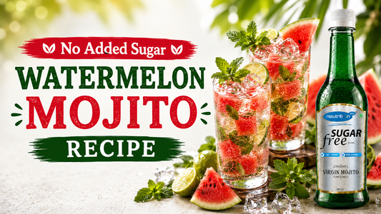 No Added Sugar – Watermelon Mojito Mocktail / Cocktail Recipe