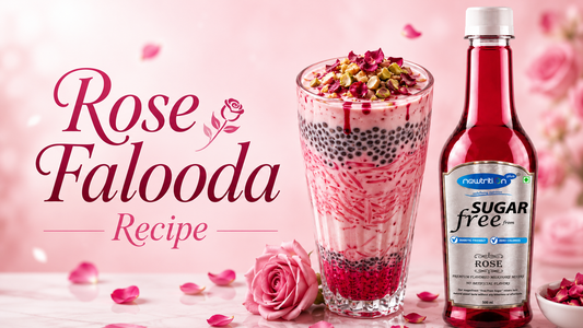 No Added Sugar - Rose Falooda Recipe