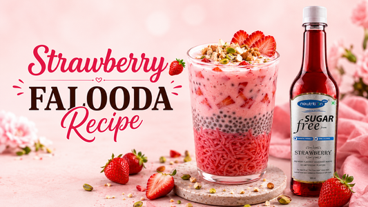 No Added Sugar - Strawberry Falooda Recipe