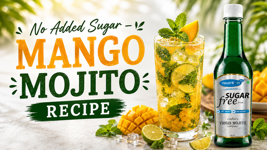 No Added Sugar – Mango Mojito Mocktail / Cocktail Recipe