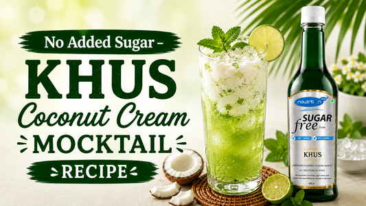 . No Added Sugar – Khus Coconut Cream Mocktail Recipe