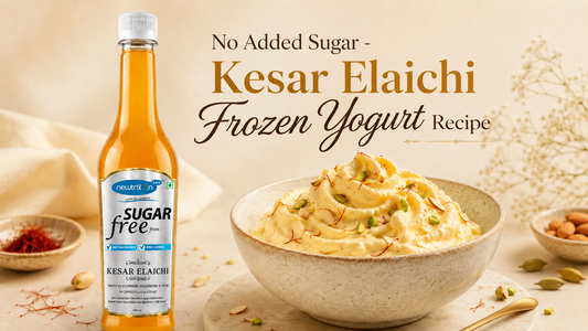 No Added Sugar - Frozen Kesar Elaichi Yogurt Recipe