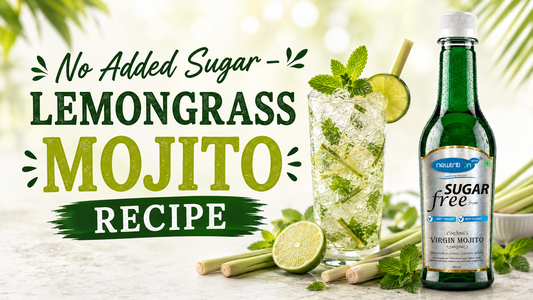 No Added Sugar – Lemongrass Mojito Mocktail / Cocktail Recipe