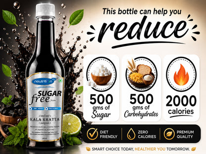 Kala Khatta Sugar-Free Syrup for Coolers & Popsicles