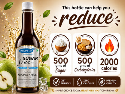 Golden Apple Sugar-Free Mocktail & Cocktail Syrup