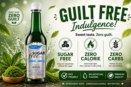 Khus Sugar-Free Syrup (Zero Calorie Cooling Drink Mixer)