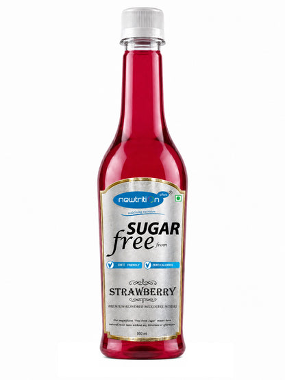 Strawberry Sugar-Free Syrup for Milkshakes & Smoothies