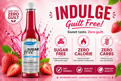Strawberry Sugar-Free Syrup for Milkshakes & Smoothies