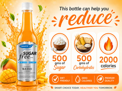 Mango Maaza Sugar-Free Syrup (Zero Calorie Drink Mixer)