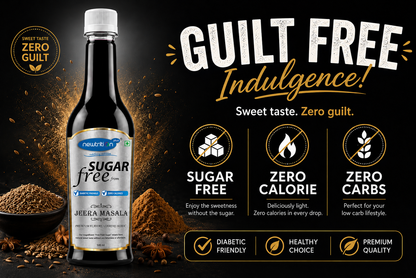 Jeera Masala Sugar-Free Syrup for Coolers & Popsicles