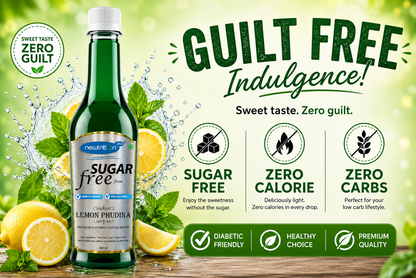 Lemon Phudina Sugar-Free Mocktail Syrup Mixer (Zero Calorie)