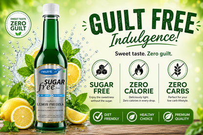 Lemon Phudina Sugar-Free Mocktail Syrup Mixer (Zero Calorie)