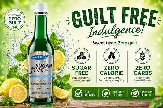 Lemon Phudina Sugar-Free Mocktail Syrup Mixer (Zero Calorie)