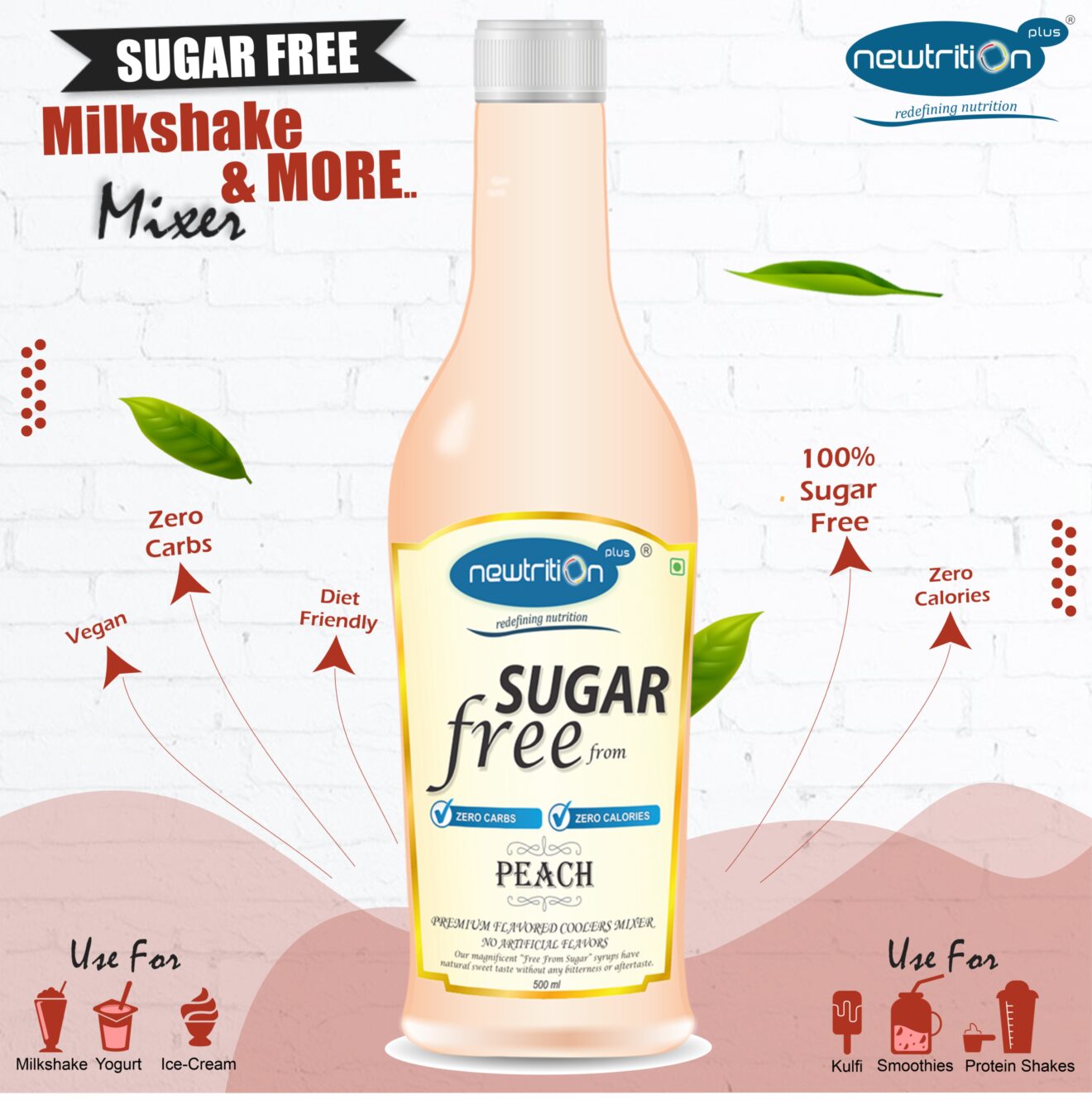 PEACH SUGAR FREE MIXER / SYRUP